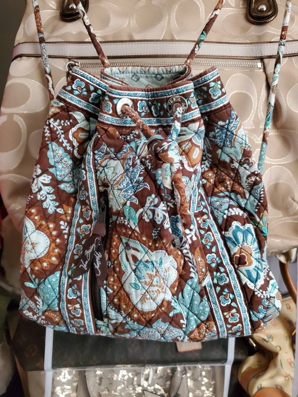 BUNDLE ONLY ITEM Vera Bradley Boho Backpack *FLAWS - Picture 2 of 16